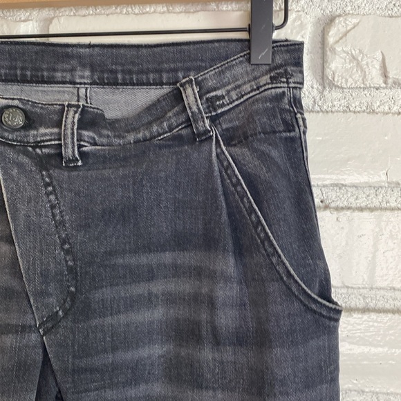 R13 Designer Crossover Black Jeans size 25 like new - Picture 6 of 12
